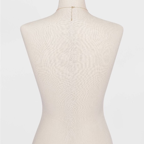 Sterling Silver Gold Dipped Cubic Zirconia Heart Chain Necklace NWT - Picture 3 of 8